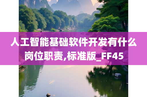 人工智能基础软件开发有什么岗位职责,标准版_FF45