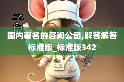 国内著名的咨询公司,解答解答标准版_标准版342