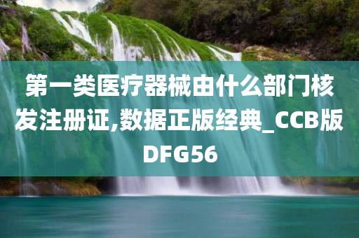 第一类医疗器械由什么部门核发注册证,数据正版经典_CCB版DFG56