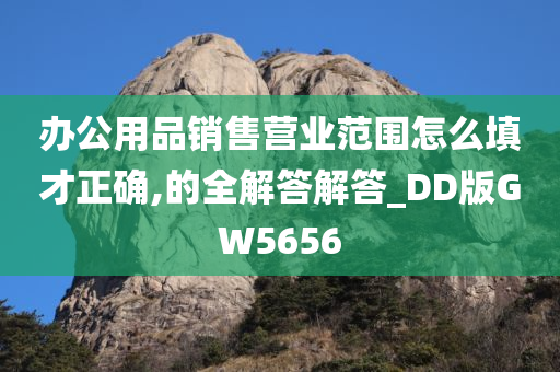 办公用品销售营业范围怎么填才正确,的全解答解答_DD版GW5656