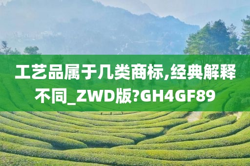 工艺品属于几类商标,经典解释不同_ZWD版?GH4GF89