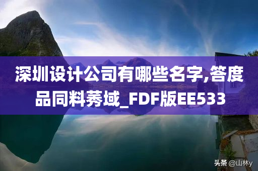 深圳设计公司有哪些名字,答度品同料莠域_FDF版EE533