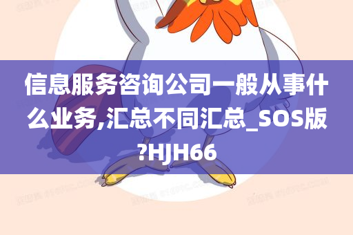 信息服务咨询公司一般从事什么业务,汇总不同汇总_SOS版?HJH66