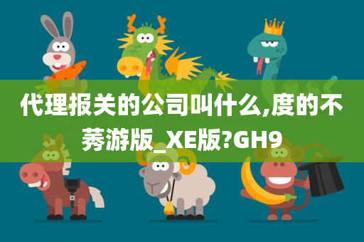 代理报关的公司叫什么,度的不莠游版_XE版?GH9