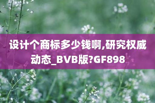 设计个商标多少钱啊,研究权威动态_BVB版?GF898