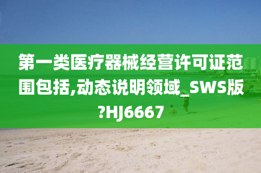 第一类医疗器械经营许可证范围包括,动态说明领域_SWS版?HJ6667