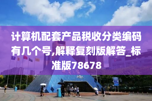 计算机配套产品税收分类编码有几个号,解释复刻版解答_标准版78678