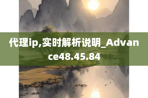 代理ip,实时解析说明_Advance48.45.84