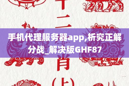 手机代理服务器app,析究正解分战_解决版GHF87