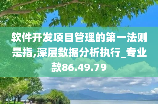 软件开发项目管理的第一法则是指,深层数据分析执行_专业款86.49.79