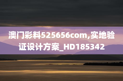 澳门彩料525656com,实地验证设计方案_HD185342