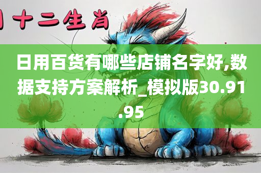 日用百货有哪些店铺名字好,数据支持方案解析_模拟版30.91.95