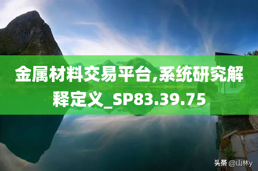 金属材料交易平台,系统研究解释定义_SP83.39.75