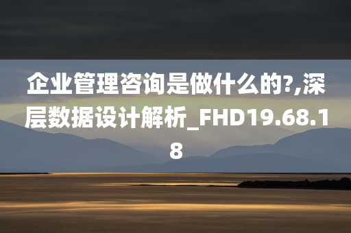 企业管理咨询是做什么的?,深层数据设计解析_FHD19.68.18