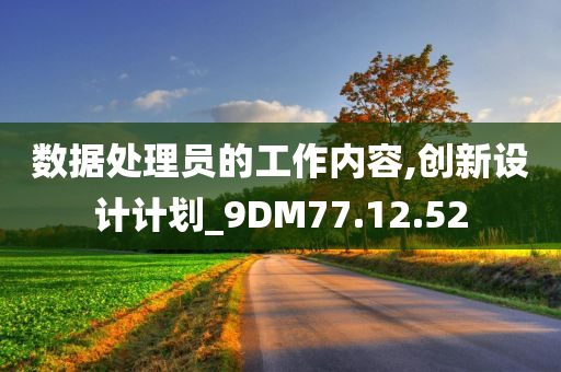 数据处理员的工作内容,创新设计计划_9DM77.12.52