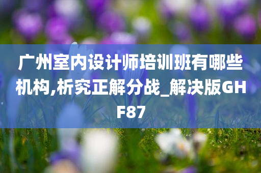 广州室内设计师培训班有哪些机构,析究正解分战_解决版GHF87