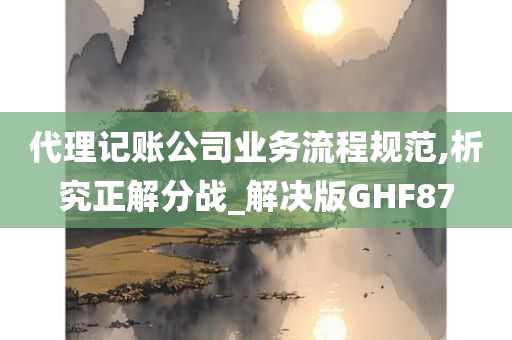 代理记账公司业务流程规范,析究正解分战_解决版GHF87