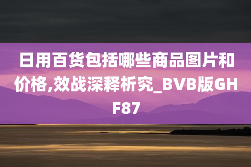 日用百货包括哪些商品图片和价格,效战深释析究_BVB版GHF87