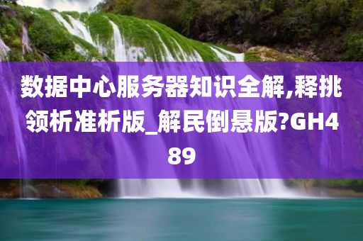 数据中心服务器知识全解,释挑领析准析版_解民倒悬版?GH489