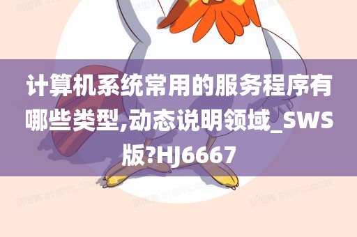 计算机系统常用的服务程序有哪些类型,动态说明领域_SWS版?HJ6667