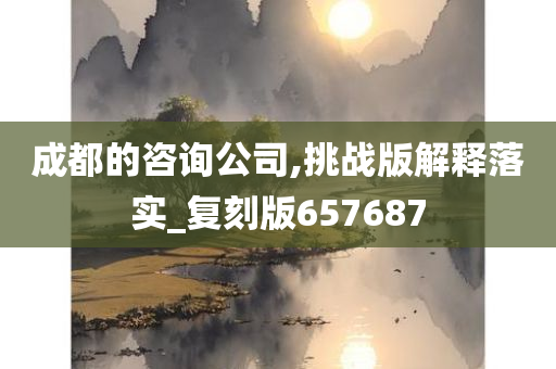 成都的咨询公司,挑战版解释落实_复刻版657687