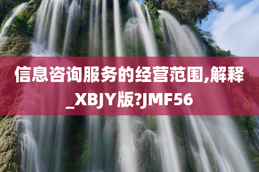 信息咨询服务的经营范围,解释_XBJY版?JMF56