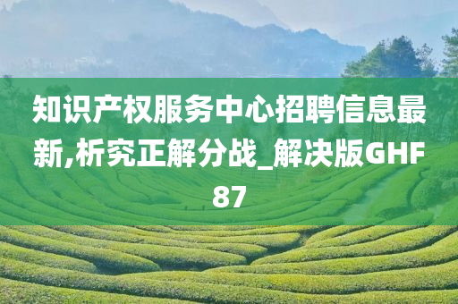 知识产权服务中心招聘信息最新,析究正解分战_解决版GHF87