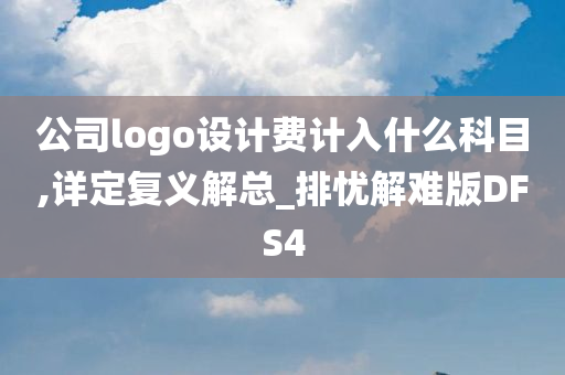 公司logo设计费计入什么科目,详定复义解总_排忧解难版DFS4