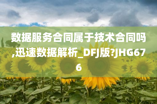 数据服务合同属于技术合同吗,迅速数据解析_DFJ版?JHG676