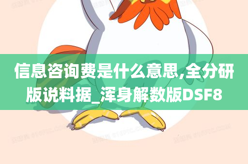 信息咨询费是什么意思,全分研版说料据_浑身解数版DSF8