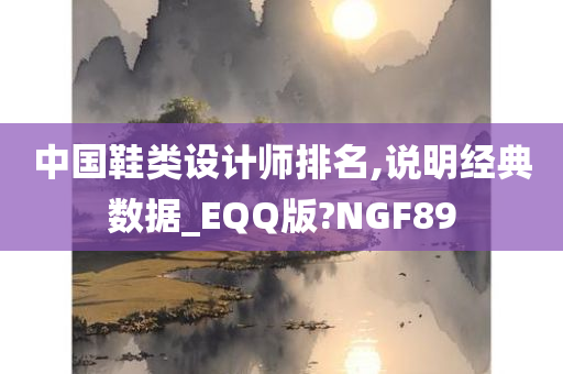 中国鞋类设计师排名,说明经典数据_EQQ版?NGF89