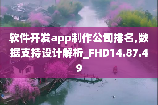 软件开发app制作公司排名,数据支持设计解析_FHD14.87.49