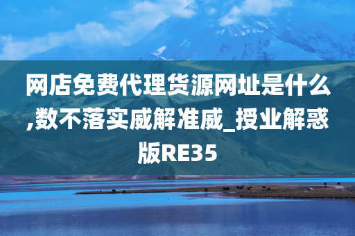 网店免费代理货源网址是什么,数不落实威解准威_授业解惑版RE35