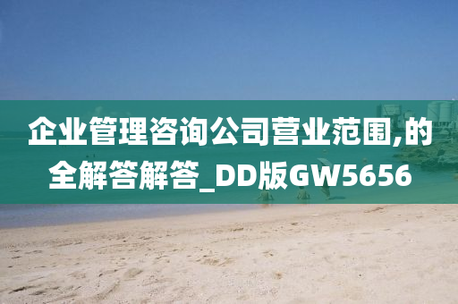 企业管理咨询公司营业范围,的全解答解答_DD版GW5656