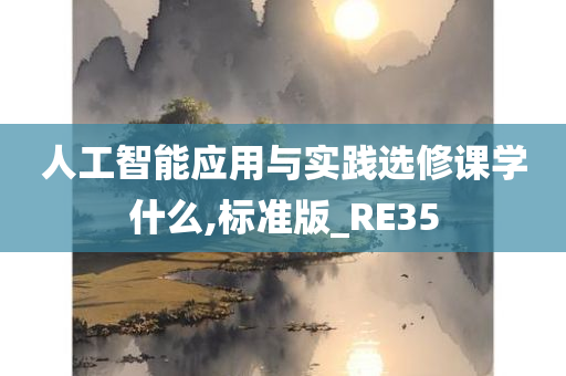 人工智能应用与实践选修课学什么,标准版_RE35