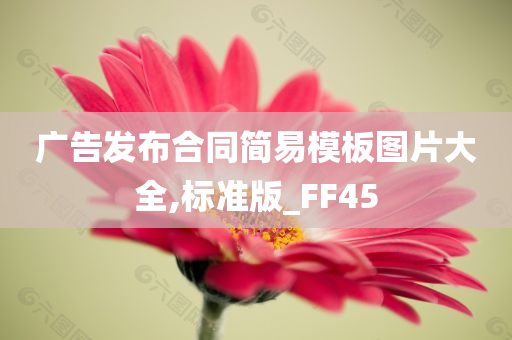 广告发布合同简易模板图片大全,标准版_FF45