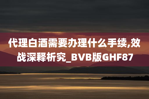 代理白酒需要办理什么手续,效战深释析究_BVB版GHF87