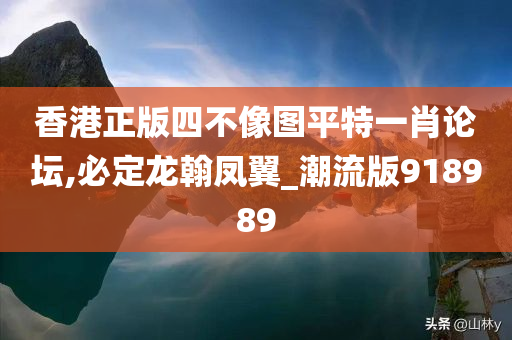 香港正版四不像图平特一肖论坛,必定龙翰凤翼_潮流版918989