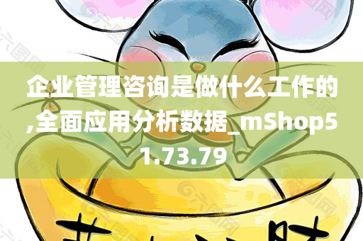 企业管理咨询是做什么工作的,全面应用分析数据_mShop51.73.79