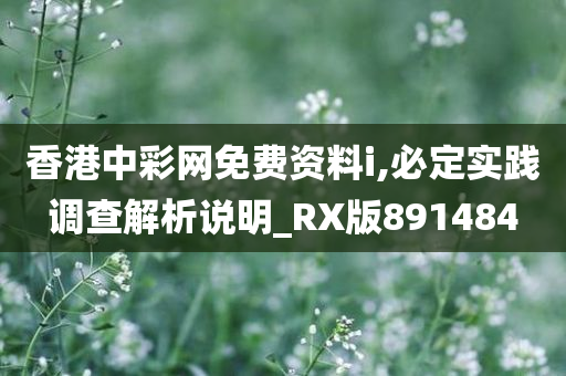 香港中彩网免费资料i,必定实践调查解析说明_RX版891484