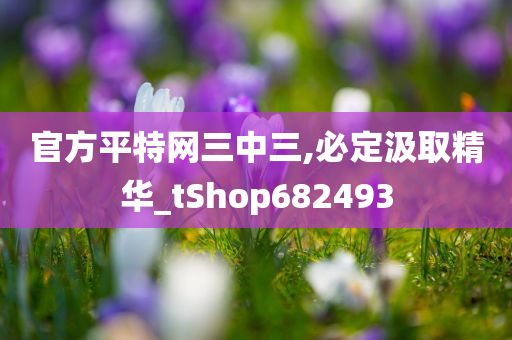 官方平特网三中三,必定汲取精华_tShop682493