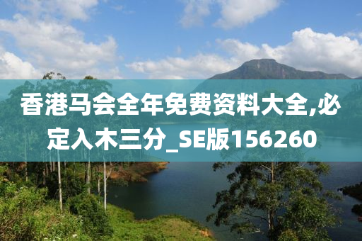 香港马会全年免费资料大全,必定入木三分_SE版156260