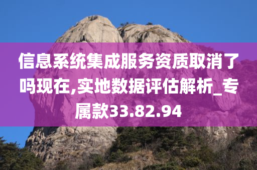 信息系统集成服务资质取消了吗现在,实地数据评估解析_专属款33.82.94