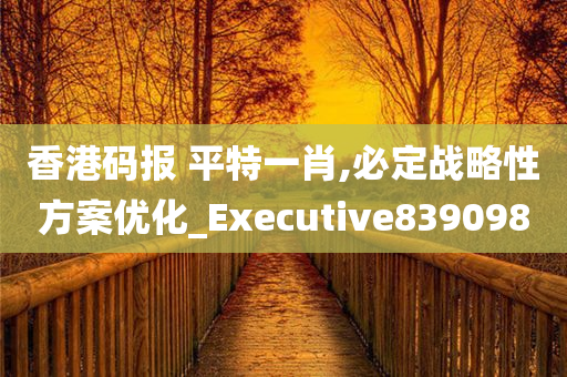 香港码报 平特一肖,必定战略性方案优化_Executive839098