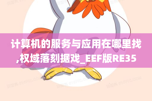 计算机的服务与应用在哪里找,权域落刻据戏_EEF版RE35