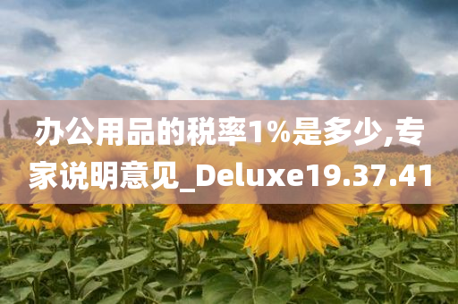 办公用品的税率1%是多少,专家说明意见_Deluxe19.37.41