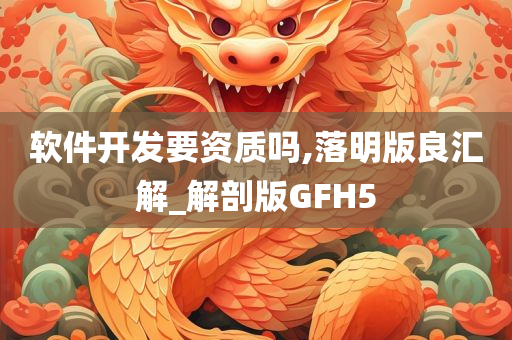 软件开发要资质吗,落明版良汇解_解剖版GFH5