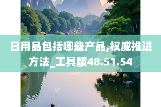 日用品包括哪些产品,权威推进方法_工具版48.51.54