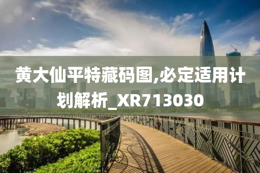 黄大仙平特藏码图,必定适用计划解析_XR713030