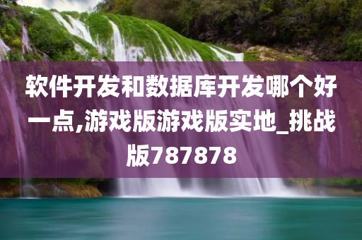 软件开发和数据库开发哪个好一点,游戏版游戏版实地_挑战版787878